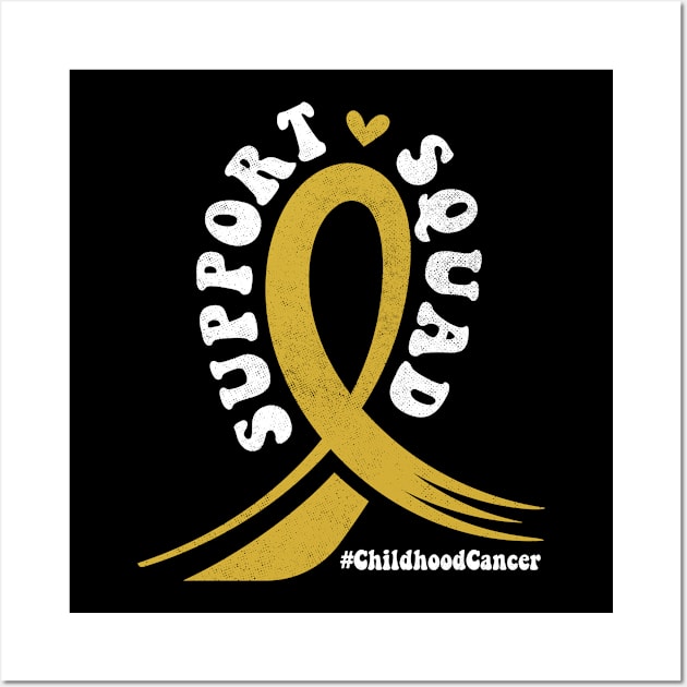 Childhood Cancer Ribbon Wall Art by TShirtHook